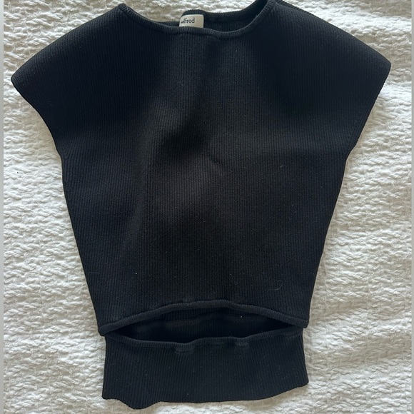 Wilfred Free Cut-Out Knit Top - Black Size XS - Picture 5 of 7